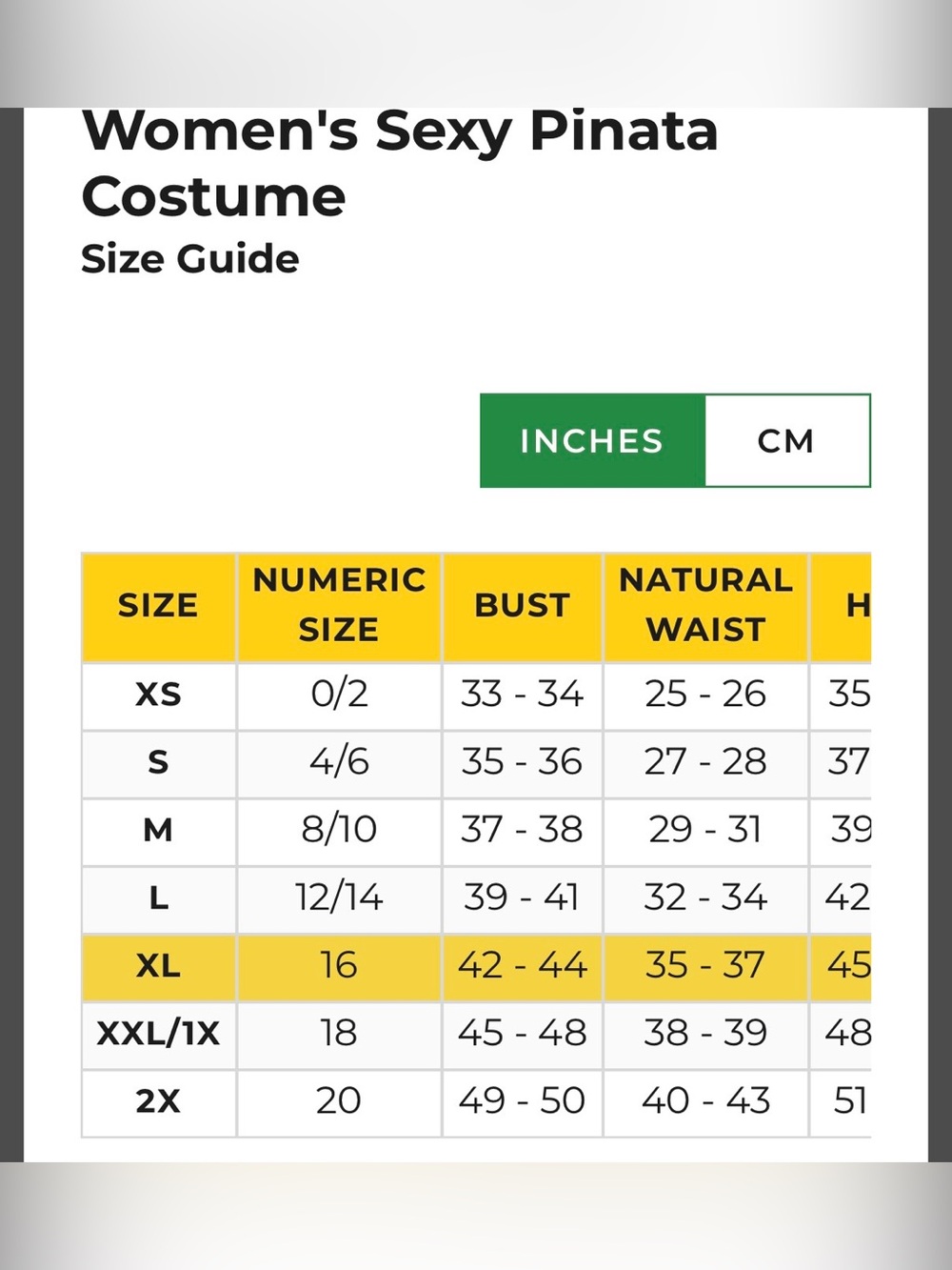 Tipsy Elves Sexy Piñata Costume NWT Sz XL Ret $69.50 - Picture 7 of 12